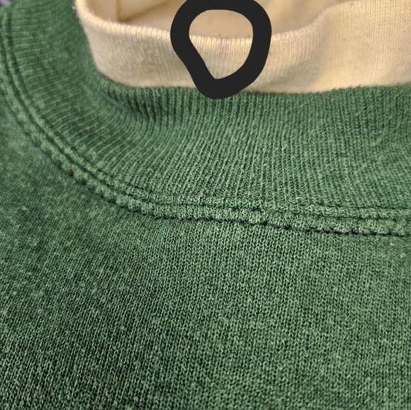 Vintage Embroidered Tennesee Sweatshirt Woman's Large Green Embroidered paisley - Picture 3 of 8